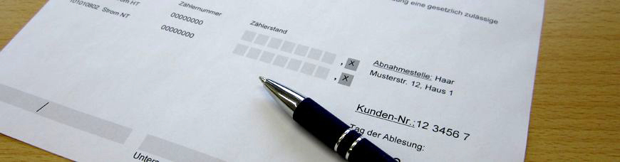 Zählerablesung - gewusst wie